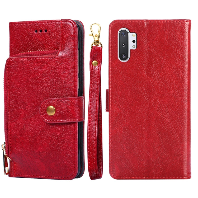 Zipper Bag PU + TPU Horizontal Flip Leather Case with Holder & Card Slot & Wallet & Lanyard, For Samsung Galaxy F62 / M62, For Samsung Galaxy F12 / M12, For Samsung Galaxy M51, For Samsung Galaxy Note10+, For Samsung Galaxy S10+, For Samsung Galaxy S20...
