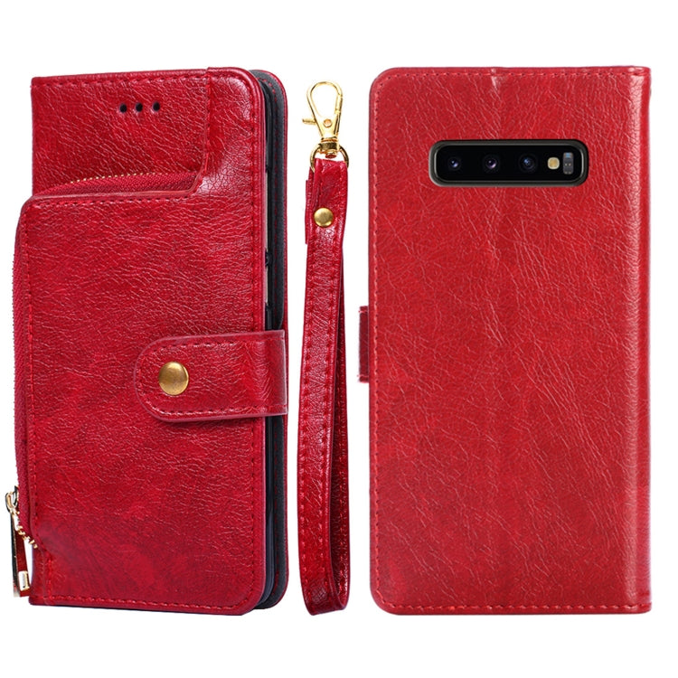 Zipper Bag PU + TPU Horizontal Flip Leather Case with Holder & Card Slot & Wallet & Lanyard, For Samsung Galaxy F62 / M62, For Samsung Galaxy F12 / M12, For Samsung Galaxy M51, For Samsung Galaxy Note10+, For Samsung Galaxy S10+, For Samsung Galaxy S20...