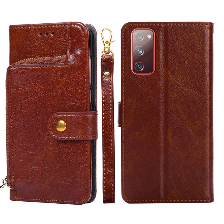 Zipper Bag PU + TPU Horizontal Flip Leather Case with Holder & Card Slot & Wallet & Lanyard, For Samsung Galaxy F62 / M62, For Samsung Galaxy F12 / M12, For Samsung Galaxy M51, For Samsung Galaxy Note10+, For Samsung Galaxy S10+, For Samsung Galaxy S20...