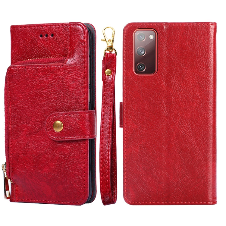 Zipper Bag PU + TPU Horizontal Flip Leather Case with Holder & Card Slot & Wallet & Lanyard, For Samsung Galaxy F62 / M62, For Samsung Galaxy F12 / M12, For Samsung Galaxy M51, For Samsung Galaxy Note10+, For Samsung Galaxy S10+, For Samsung Galaxy S20...