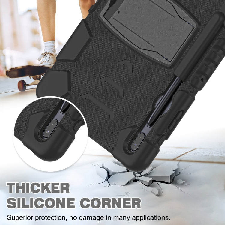 3-Layer Protection Screen Frame + PC + Silicone Shockproof Combination Case with Holder, For Samsung Galaxy Tab S7+/S7 FE 12.4 inch