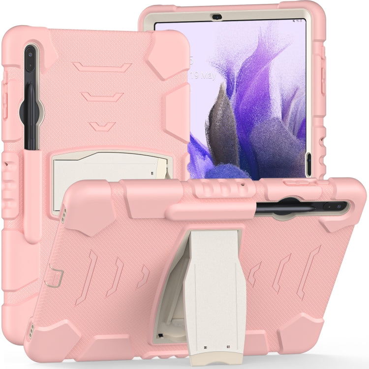 3-Layer Protection Screen Frame + PC + Silicone Shockproof Combination Case with Holder, For Samsung Galaxy Tab S7+/S7 FE 12.4 inch