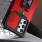 Sliding Camera Cover Design PC + TPU Shockproof Case with Ring Holder & Card Slot, For Samsung Galaxy A32 4G
