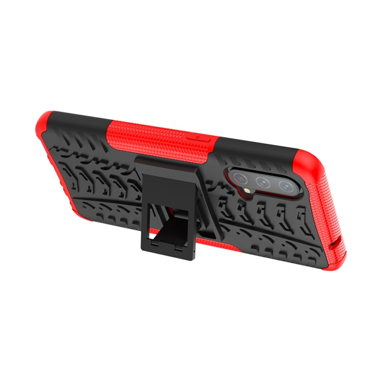 Tire Texture Shockproof TPU+PC Protective Case with Holder, For Motorola Moto G Stylus 5G, For OnePlus Nord CE 5G, For Xiaomi Poco X3 GT, For Samsung Galaxy A22 4G