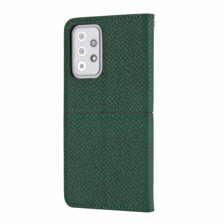 Woven Texture Stitching Magnetic Horizontal Flip PU Leather Case with Holder & Card Slots & Wallet & Lanyard, For Samsung Galaxy A52 4G / 5G, For Samsung Galaxy S20 FE, For Samsung Galaxy A02s 164mm, For Samsung Galaxy A02s 166mm�����������������������...
