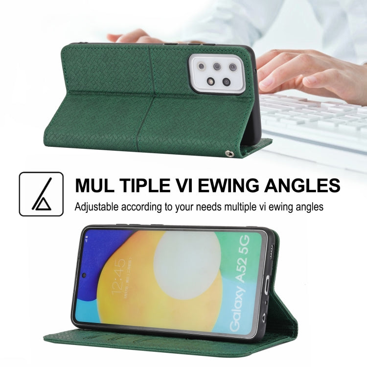 Woven Texture Stitching Magnetic Horizontal Flip PU Leather Case with Holder & Card Slots & Wallet & Lanyard, For Samsung Galaxy A52 4G / 5G, For Samsung Galaxy S20 FE, For Samsung Galaxy A02s 164mm, For Samsung Galaxy A02s 166mm�����������������������...