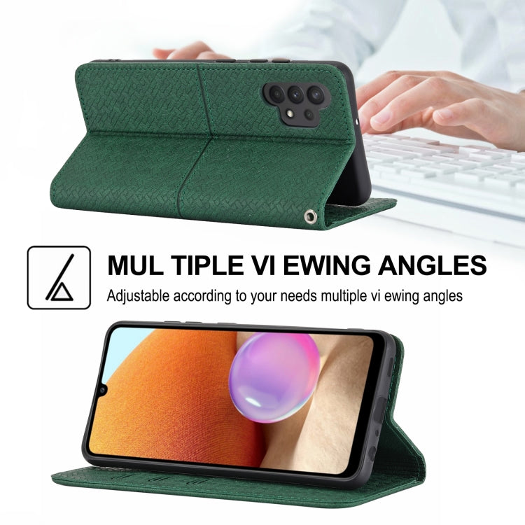 Woven Texture Stitching Magnetic Horizontal Flip PU Leather Case with Holder & Card Slots & Wallet & Lanyard, For Samsung Galaxy A32 4G, For Samsung Galaxy A32 5G, For Samsung Galaxy A42 5G, For Samsung Galaxy A51, For Samsung Galaxy A71���������������...