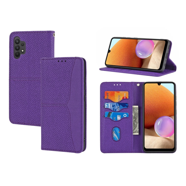Woven Texture Stitching Magnetic Horizontal Flip PU Leather Case with Holder & Card Slots & Wallet & Lanyard, For Samsung Galaxy A32 4G, For Samsung Galaxy A32 5G, For Samsung Galaxy A42 5G, For Samsung Galaxy A51, For Samsung Galaxy A71���������������...