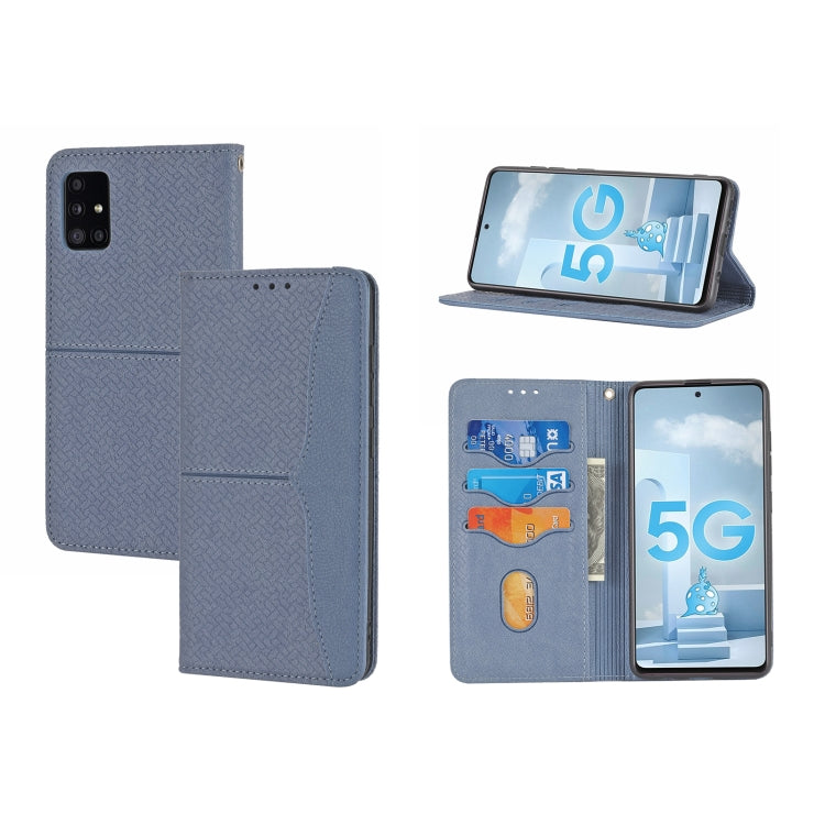 Woven Texture Stitching Magnetic Horizontal Flip PU Leather Case with Holder & Card Slots & Wallet & Lanyard, For Samsung Galaxy A32 4G, For Samsung Galaxy A32 5G, For Samsung Galaxy A42 5G, For Samsung Galaxy A51, For Samsung Galaxy A71���������������...