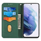 Woven Texture Stitching Magnetic Horizontal Flip PU Leather Case with Holder & Card Slots & Wallet & Lanyard, For Samsung Galaxy S21+ 5G, For Samsung Galaxy S21 Ultra 5G