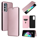 Carbon Fiber Texture Magnetic Horizontal Flip TPU + PC + PU Leather Case with Card Slot, For Motorola Edge 20, For Samsung Galaxy Z Fold3 5G, For OnePlus Nord 2 5G