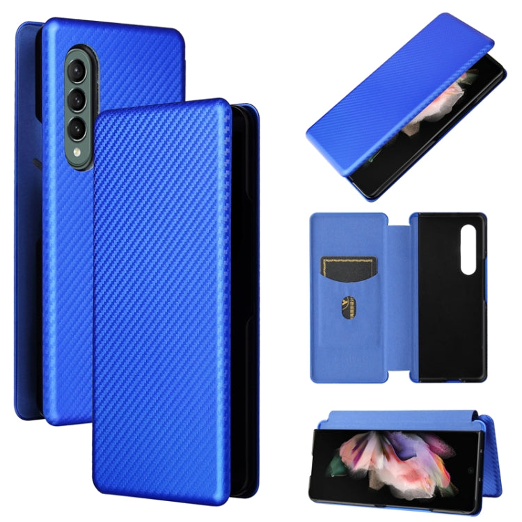 Carbon Fiber Texture Magnetic Horizontal Flip TPU + PC + PU Leather Case with Card Slot, For Motorola Edge 20, For Samsung Galaxy Z Fold3 5G, For OnePlus Nord 2 5G