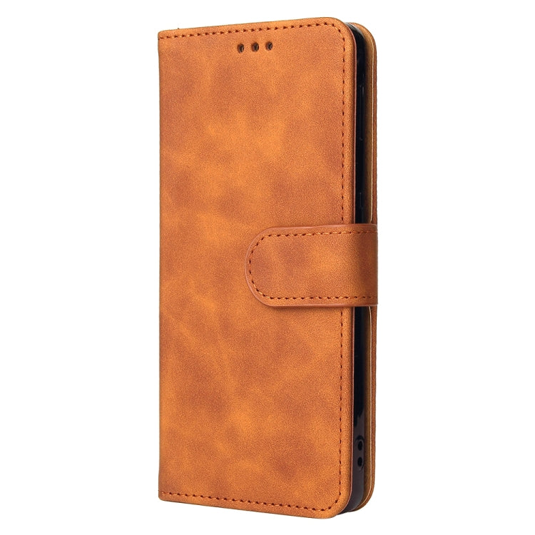 Solid Color Skin Feel Magnetic Buckle Horizontal Flip Calf Texture PU Leather Case with Holder & Card Slots & Wallet, For Samsung Galaxy A03s