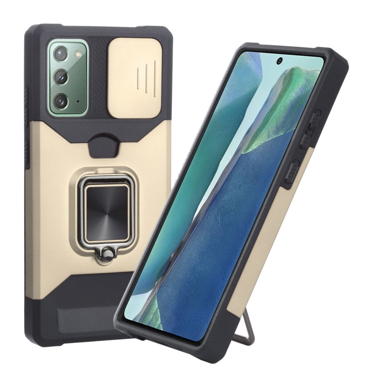 Sliding Camera Cover Design PC + TPU Shockproof Case with Ring Holder & Card Slot, For Google Pixel 5a 5G, For Samsung Galaxy A03s 166.6mm, For Samsung Galaxy A42 5G, For Samsung Galaxy A72 5G, For Samsung Galaxy Note20 Ultra, For Samsung Galaxy S21 5G...