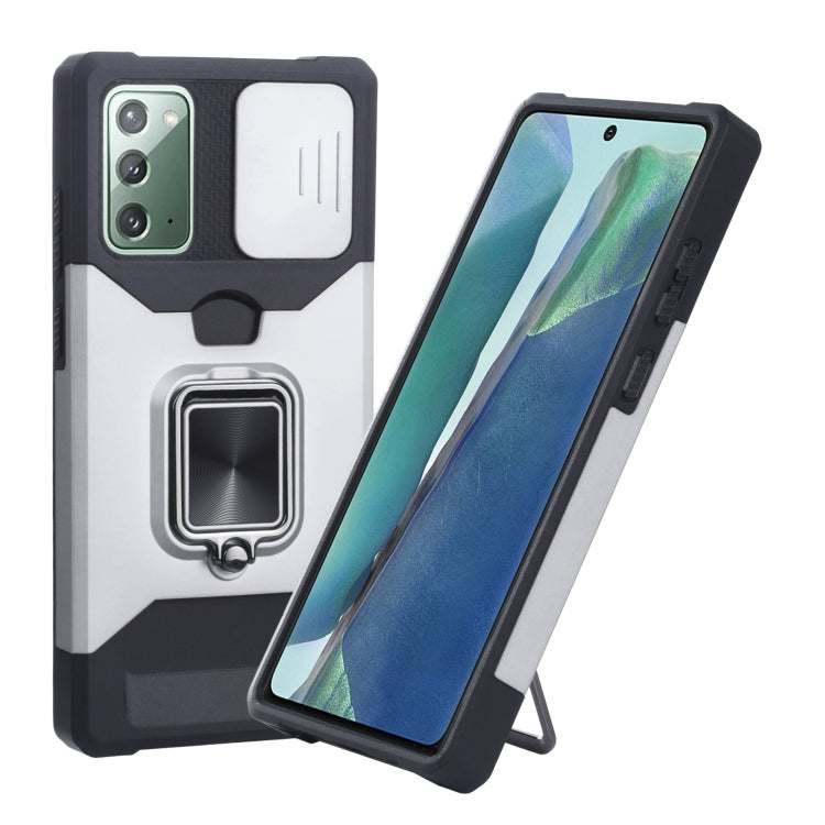 Sliding Camera Cover Design PC + TPU Shockproof Case with Ring Holder & Card Slot, For Google Pixel 5a 5G, For Samsung Galaxy A03s 166.6mm, For Samsung Galaxy A42 5G, For Samsung Galaxy A72 5G, For Samsung Galaxy Note20 Ultra, For Samsung Galaxy S21 5G...