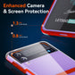Simple All-inclusive Clear Crystal PC +TPU Shockproof Case, For Samsung Galaxy Z Flip3 5G