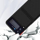 Solid Color Carbon Fiber Texture PU Shockproof Protective Case, For Samsung Galaxy Z Flip3 5G
