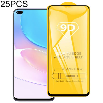 25 PCS 9D Full Glue Full Screen Tempered Glass Film