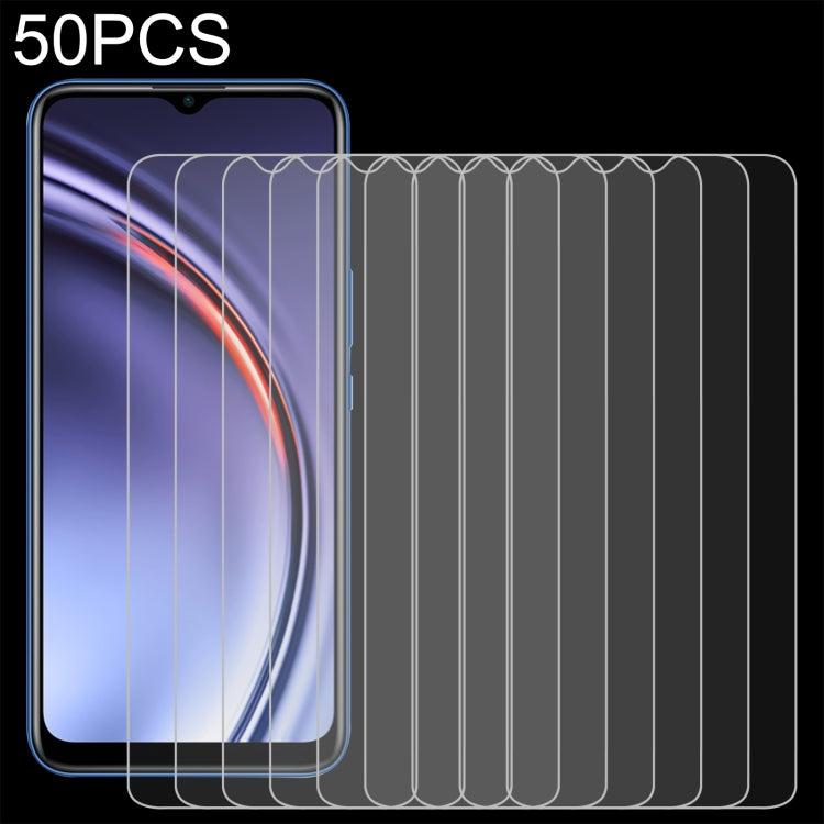 50 PCS 0.26mm 9H 2.5D Tempered Glass Film