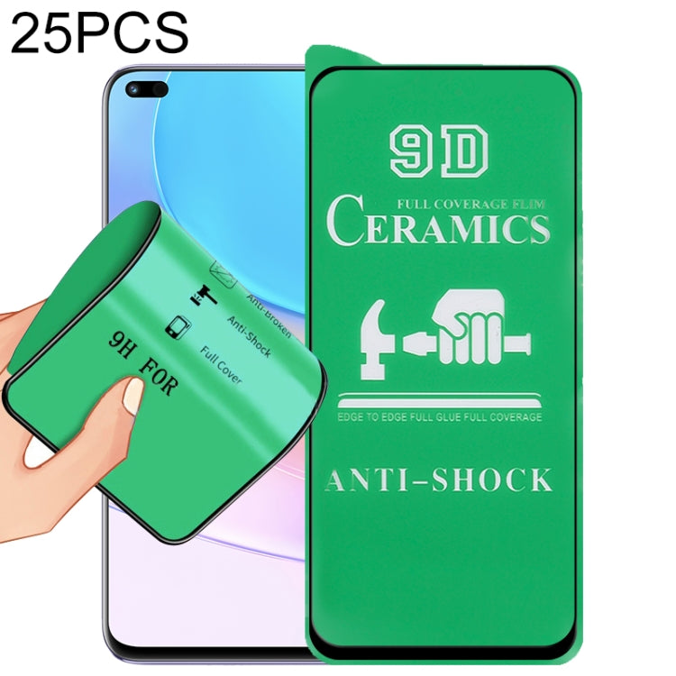 25 PCS 9D Full Screen Full Glue Ceramic Film