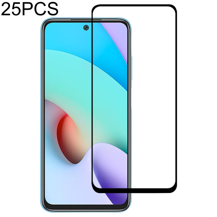 25 PCS Full Glue Full Cover Screen Protector Tempered Glass Film