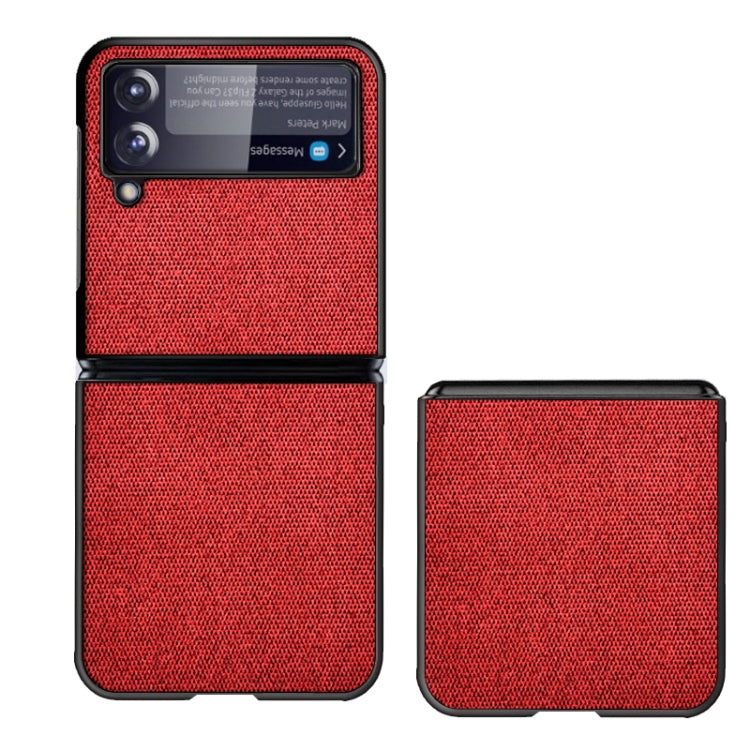 Sea Sand Cloth Texture Shockproof PC+ TPU Protective Case, For Samsung Galaxy Z Flip3 5G