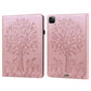 Tree & Deer Pattern Pressed Printing Horizontal Flip PU Leather Case with Holder & Card Slots & Sleep / Wake-up Function, For iPad Air 2020 / Pro 11 2020, For iPad Pro 10.5 2017 / 10.2 2019, For iPad 9.7 2018/2017/Air 2/Air, For iPad mini 5/4/3/2/1����...