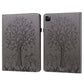 Tree & Deer Pattern Pressed Printing Horizontal Flip PU Leather Case with Holder & Card Slots & Sleep / Wake-up Function, For iPad Air 2020 / Pro 11 2020, For iPad Pro 10.5 2017 / 10.2 2019, For iPad 9.7 2018/2017/Air 2/Air, For iPad mini 5/4/3/2/1����...