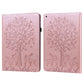 Tree & Deer Pattern Pressed Printing Horizontal Flip PU Leather Case with Holder & Card Slots & Sleep / Wake-up Function, For iPad Air 2020 / Pro 11 2020, For iPad Pro 10.5 2017 / 10.2 2019, For iPad 9.7 2018/2017/Air 2/Air, For iPad mini 5/4/3/2/1����...