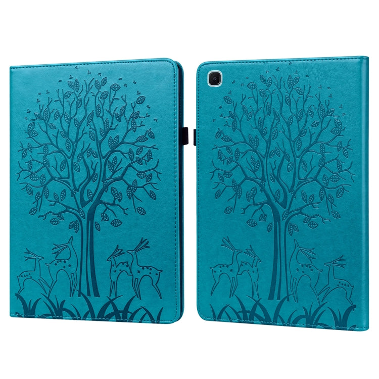 Tree & Deer Pattern Pressed Printing Horizontal Flip PU Leather Case with Holder & Card Slots & Sleep / Wake-up Function, For iPad Air 2020 / Pro 11 2020, For iPad Pro 10.5 2017 / 10.2 2019, For iPad 9.7 2018/2017/Air 2/Air, For iPad mini 5/4/3/2/1����...