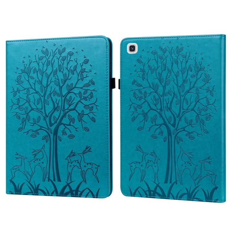 Tree & Deer Pattern Pressed Printing Horizontal Flip PU Leather Case with Holder & Card Slots & Sleep / Wake-up Function, For iPad Air 2020 / Pro 11 2020, For iPad Pro 10.5 2017 / 10.2 2019, For iPad 9.7 2018/2017/Air 2/Air, For iPad mini 5/4/3/2/1����...