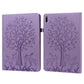 Tree & Deer Pattern Pressed Printing Horizontal Flip PU Leather Case with Holder & Card Slots, For Huawei MediaPad M5 lite, For Huawei MatePad Pro 10.8 2021, For Huawei MatePad 11 2021, For Huawei MediaPad T3 10, For Huawei MediaPad T5�����������������...