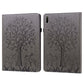 Tree & Deer Pattern Pressed Printing Horizontal Flip PU Leather Case with Holder & Card Slots, For Huawei MediaPad M5 lite, For Huawei MatePad Pro 10.8 2021, For Huawei MatePad 11 2021, For Huawei MediaPad T3 10, For Huawei MediaPad T5�����������������...