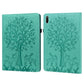 Tree & Deer Pattern Pressed Printing Horizontal Flip PU Leather Case with Holder & Card Slots, For Huawei MediaPad M5 lite, For Huawei MatePad Pro 10.8 2021, For Huawei MatePad 11 2021, For Huawei MediaPad T3 10, For Huawei MediaPad T5�����������������...