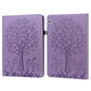 Tree & Deer Pattern Pressed Printing Horizontal Flip PU Leather Case with Holder & Card Slots, For Huawei MediaPad M5 lite, For Huawei MatePad Pro 10.8 2021, For Huawei MatePad 11 2021, For Huawei MediaPad T3 10, For Huawei MediaPad T5�����������������...