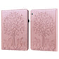 Tree & Deer Pattern Pressed Printing Horizontal Flip PU Leather Case with Holder & Card Slots, For Huawei MediaPad M5 lite, For Huawei MatePad Pro 10.8 2021, For Huawei MatePad 11 2021, For Huawei MediaPad T3 10, For Huawei MediaPad T5�����������������...