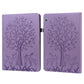 Tree & Deer Pattern Pressed Printing Horizontal Flip PU Leather Case with Holder & Card Slots, For Huawei MediaPad M5 lite, For Huawei MatePad Pro 10.8 2021, For Huawei MatePad 11 2021, For Huawei MediaPad T3 10, For Huawei MediaPad T5�����������������...