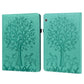 Tree & Deer Pattern Pressed Printing Horizontal Flip PU Leather Case with Holder & Card Slots, For Huawei MediaPad M5 lite, For Huawei MatePad Pro 10.8 2021, For Huawei MatePad 11 2021, For Huawei MediaPad T3 10, For Huawei MediaPad T5�����������������...