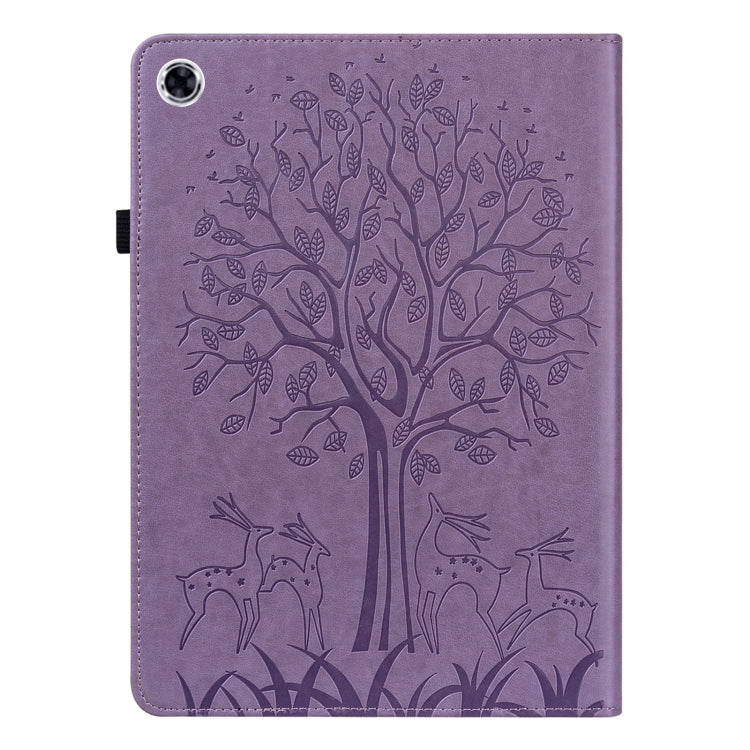 Tree & Deer Pattern Pressed Printing Horizontal Flip PU Leather Case with Holder & Card Slots, For Lenovo Tab M10 HD Gen 2, For Samsung Galaxy Tab A 10.1 2019, For Samsung Galaxy Tab A 10.1 2016, For Samsung Galaxy Tab S2 9.7���������������������������...
