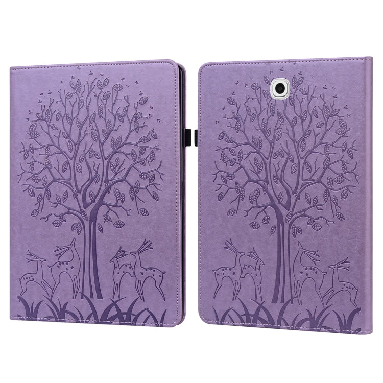 Tree & Deer Pattern Pressed Printing Horizontal Flip PU Leather Case with Holder & Card Slots, For Lenovo Tab M10 HD Gen 2, For Samsung Galaxy Tab A 10.1 2019, For Samsung Galaxy Tab A 10.1 2016, For Samsung Galaxy Tab S2 9.7���������������������������...