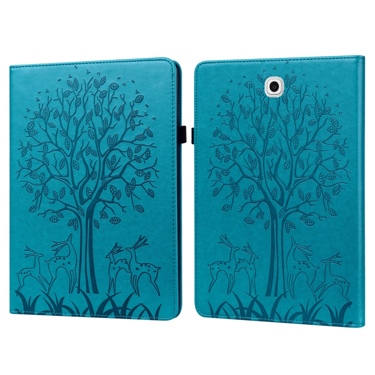 Tree & Deer Pattern Pressed Printing Horizontal Flip PU Leather Case with Holder & Card Slots, For Lenovo Tab M10 HD Gen 2, For Samsung Galaxy Tab A 10.1 2019, For Samsung Galaxy Tab A 10.1 2016, For Samsung Galaxy Tab S2 9.7���������������������������...
