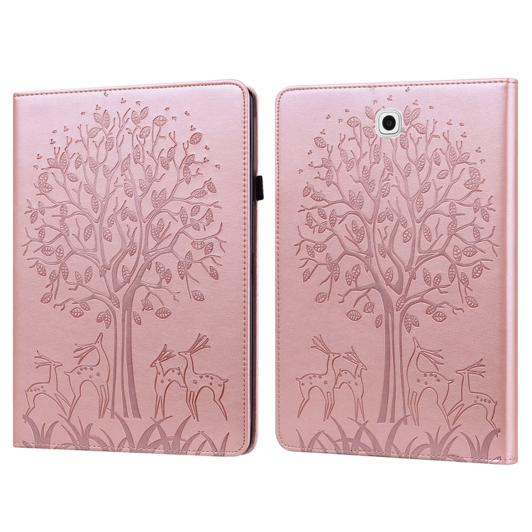 Tree & Deer Pattern Pressed Printing Horizontal Flip PU Leather Case with Holder & Card Slots, For Lenovo Tab M10 HD Gen 2, For Samsung Galaxy Tab A 10.1 2019, For Samsung Galaxy Tab A 10.1 2016, For Samsung Galaxy Tab S2 9.7���������������������������...