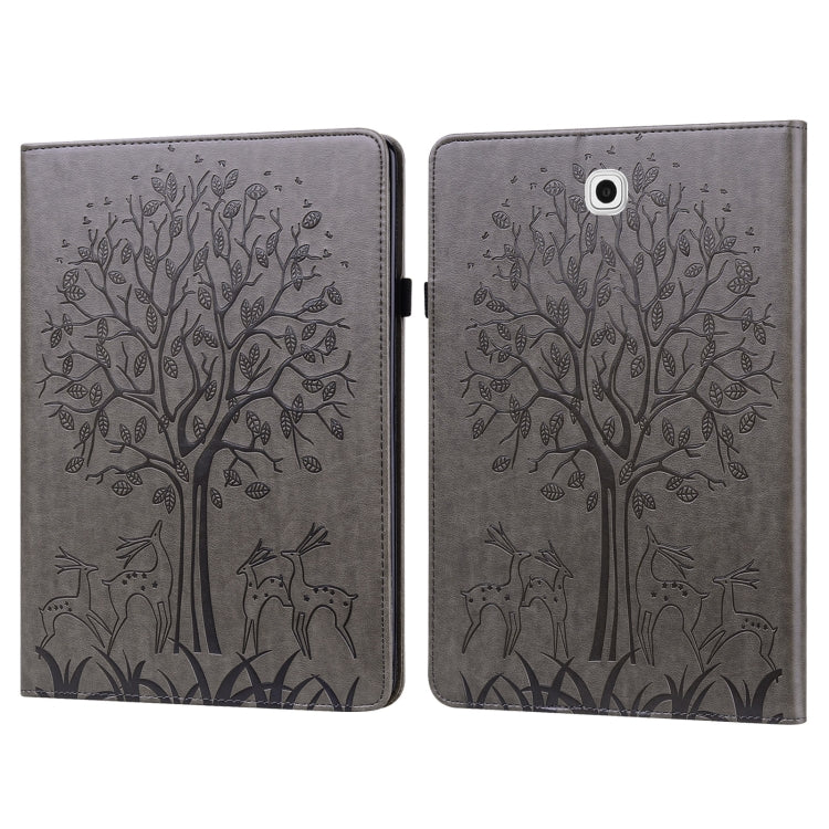 Tree & Deer Pattern Pressed Printing Horizontal Flip PU Leather Case with Holder & Card Slots, For Lenovo Tab M10 HD Gen 2, For Samsung Galaxy Tab A 10.1 2019, For Samsung Galaxy Tab A 10.1 2016, For Samsung Galaxy Tab S2 9.7���������������������������...