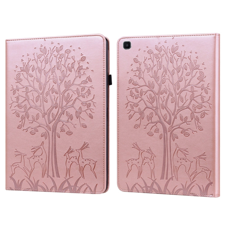 Tree & Deer Pattern Pressed Printing Horizontal Flip PU Leather Case with Holder & Card Slots, For Lenovo Tab M10 HD Gen 2, For Samsung Galaxy Tab A 10.1 2019, For Samsung Galaxy Tab A 10.1 2016, For Samsung Galaxy Tab S2 9.7���������������������������...