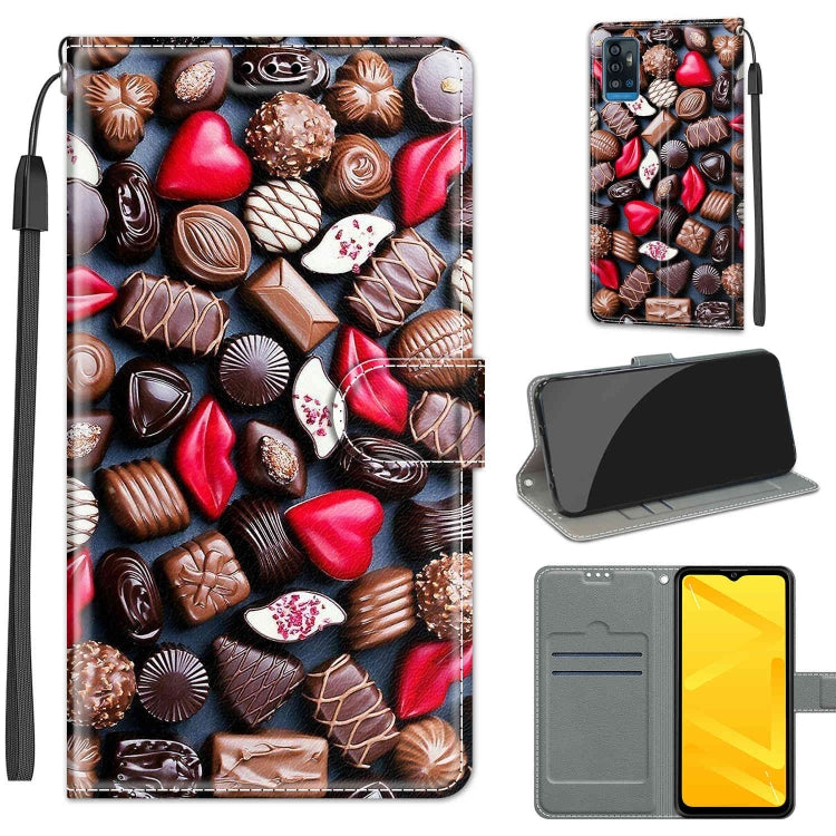 Voltage Coloured Drawing Magnetic Clasp Horizontal Flip PU Leather Case with Holder & Card Slots