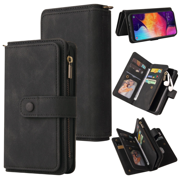 Skin Feel PU + TPU Horizontal Flip Leather Case with Holder & 15 Cards Slot & Wallet & Zipper Pocket & Lanyard, For Samsung Galaxy A42 5G, For Samsung Galaxy A50, For Samsung Galaxy A51 4G, For Samsung Galaxy A51 5G, For Samsung Galaxy A52 5G / 4G�����...