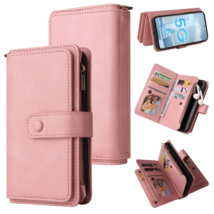 Skin Feel PU + TPU Horizontal Flip Leather Case with Holder & 15 Cards Slot & Wallet & Zipper Pocket & Lanyard, For Samsung Galaxy A42 5G, For Samsung Galaxy A50, For Samsung Galaxy A51 4G, For Samsung Galaxy A51 5G, For Samsung Galaxy A52 5G / 4G�����...