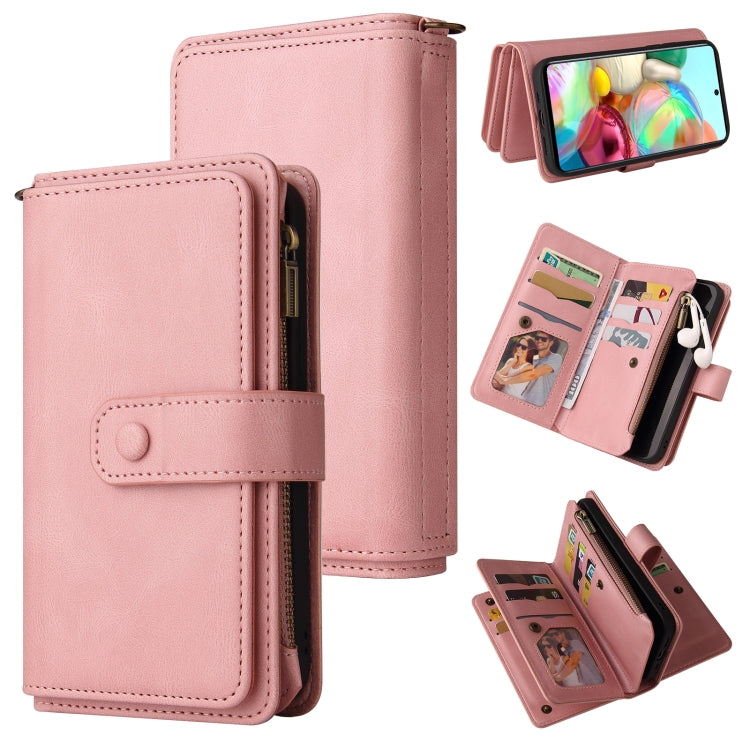 Skin Feel PU + TPU Horizontal Flip Leather Case with Holder & 15 Cards Slot & Wallet & Zipper Pocket & Lanyard, For Samsung Galaxy A42 5G, For Samsung Galaxy A50, For Samsung Galaxy A51 4G, For Samsung Galaxy A51 5G, For Samsung Galaxy A52 5G / 4G�����...
