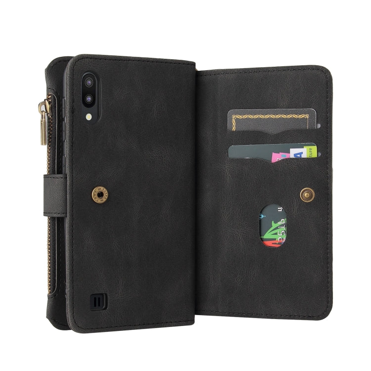 Skin Feel PU + TPU Horizontal Flip Leather Case with Holder & 15 Cards Slot & Wallet & Zipper Pocket & Lanyard, For Samsung Galaxy M10 / A10, For Samsung Galaxy Note20, For Samsung Galaxy Note20 Ultra, For Samsung Galaxy Note10 5G����������������������...