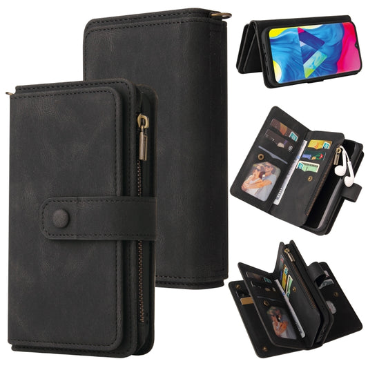 Skin Feel PU + TPU Horizontal Flip Leather Case with Holder & 15 Cards Slot & Wallet & Zipper Pocket & Lanyard, For Samsung Galaxy M10 / A10, For Samsung Galaxy Note20, For Samsung Galaxy Note20 Ultra, For Samsung Galaxy Note10 5G����������������������...